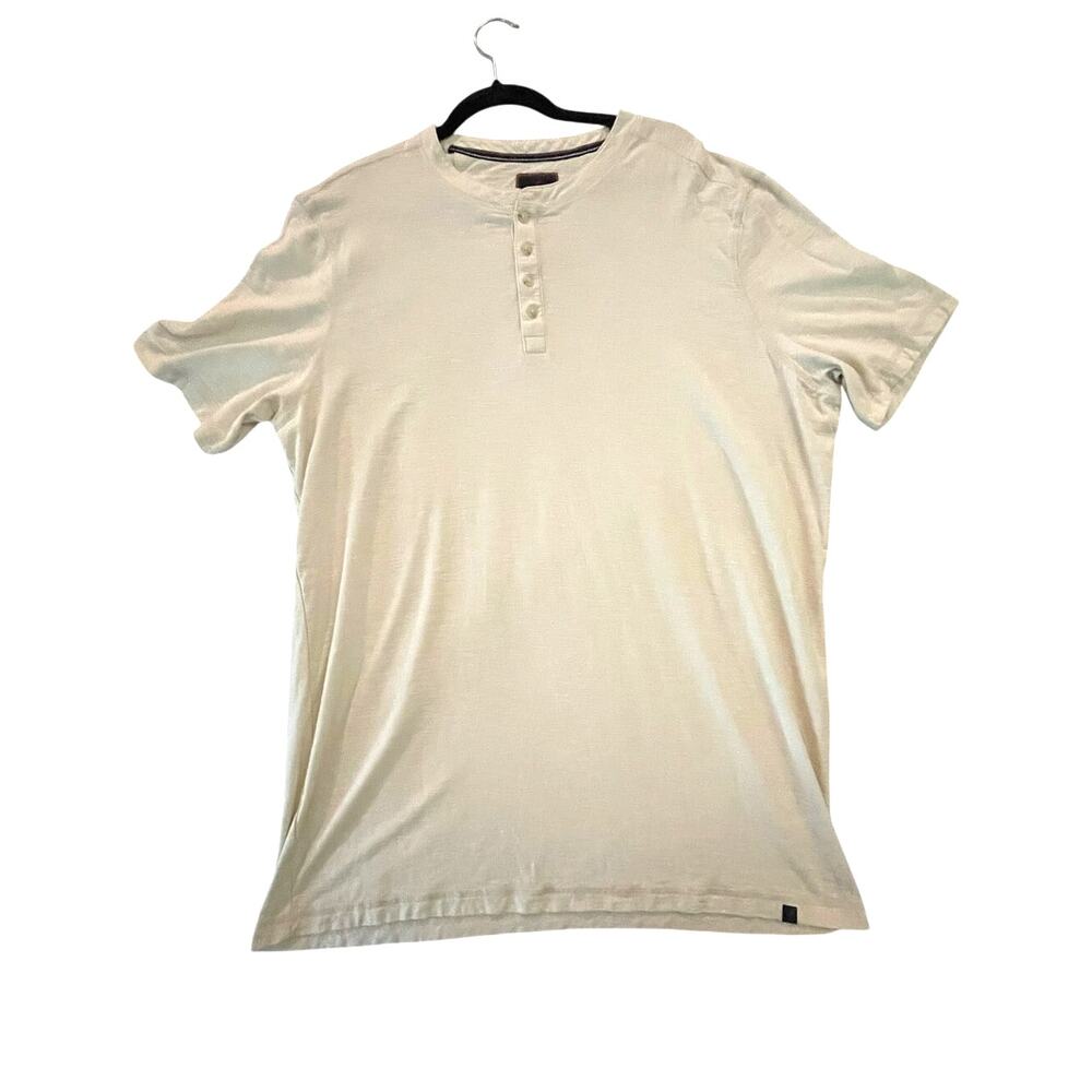 Denver Hayes Shirt - Men’s 2XLT - Cream - Classic Fit - Breathable Cotton - EUC